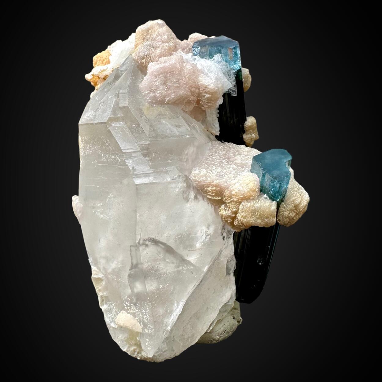 Tourmaline & Quartz With Lepidolite