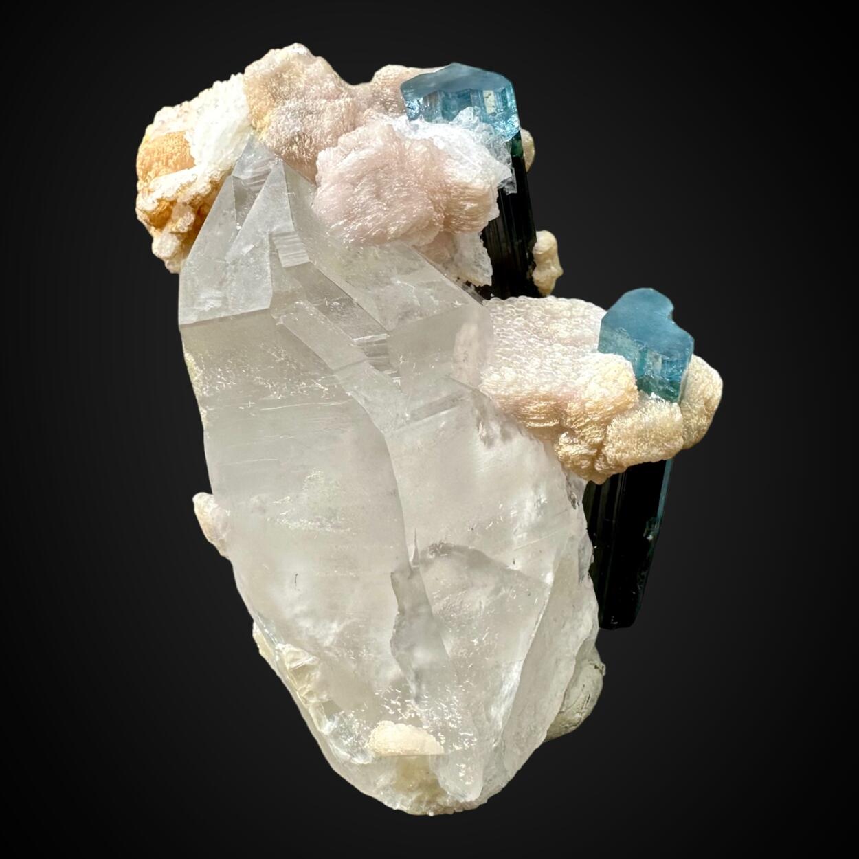Tourmaline & Quartz With Lepidolite