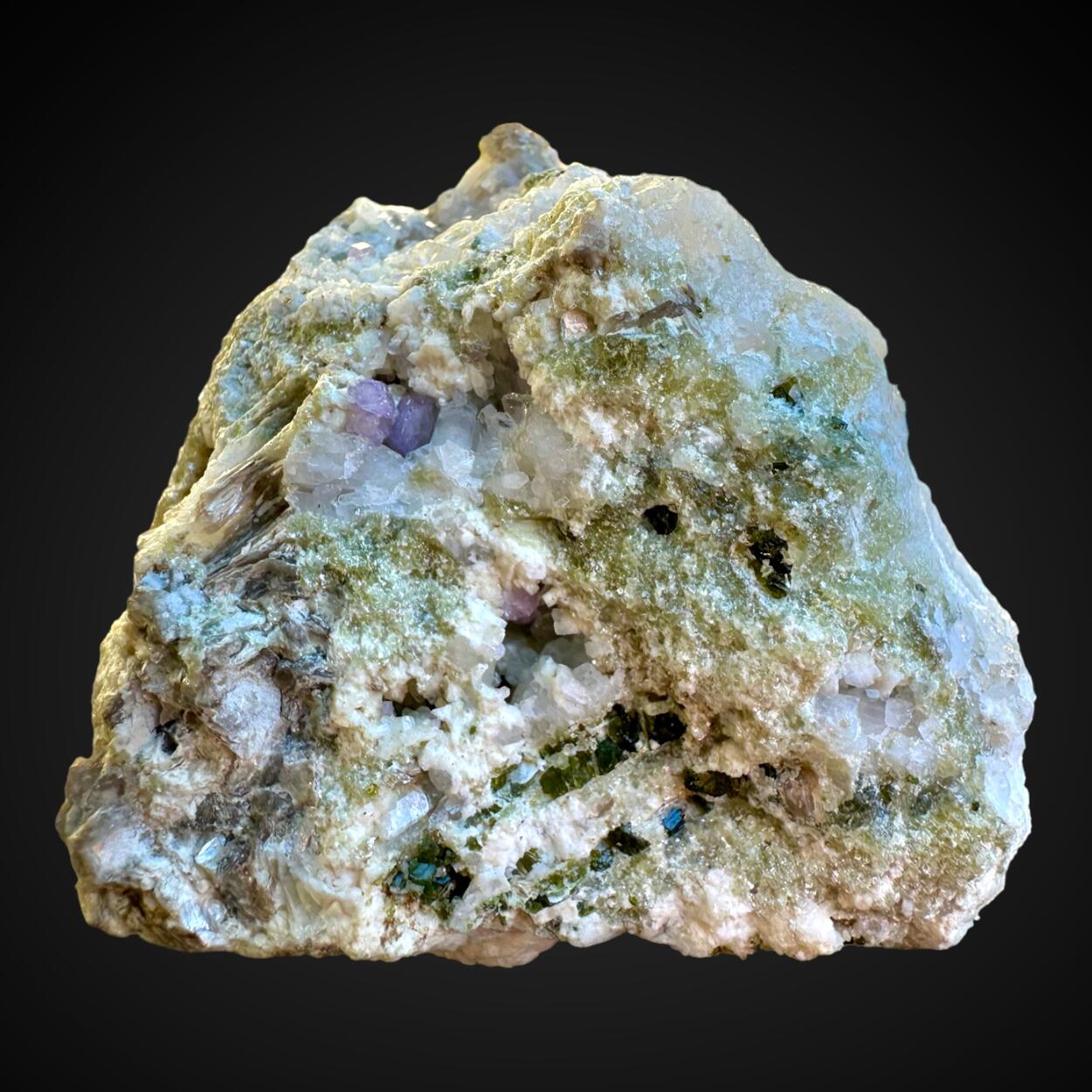 Cookeite With Apatite Tourmaline & Albite
