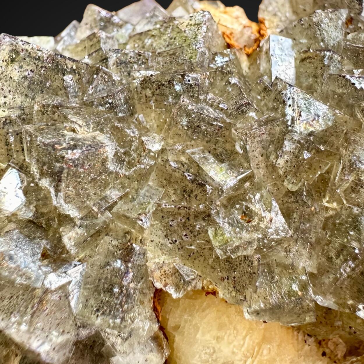 Fluorite With Marcasite Inclusions