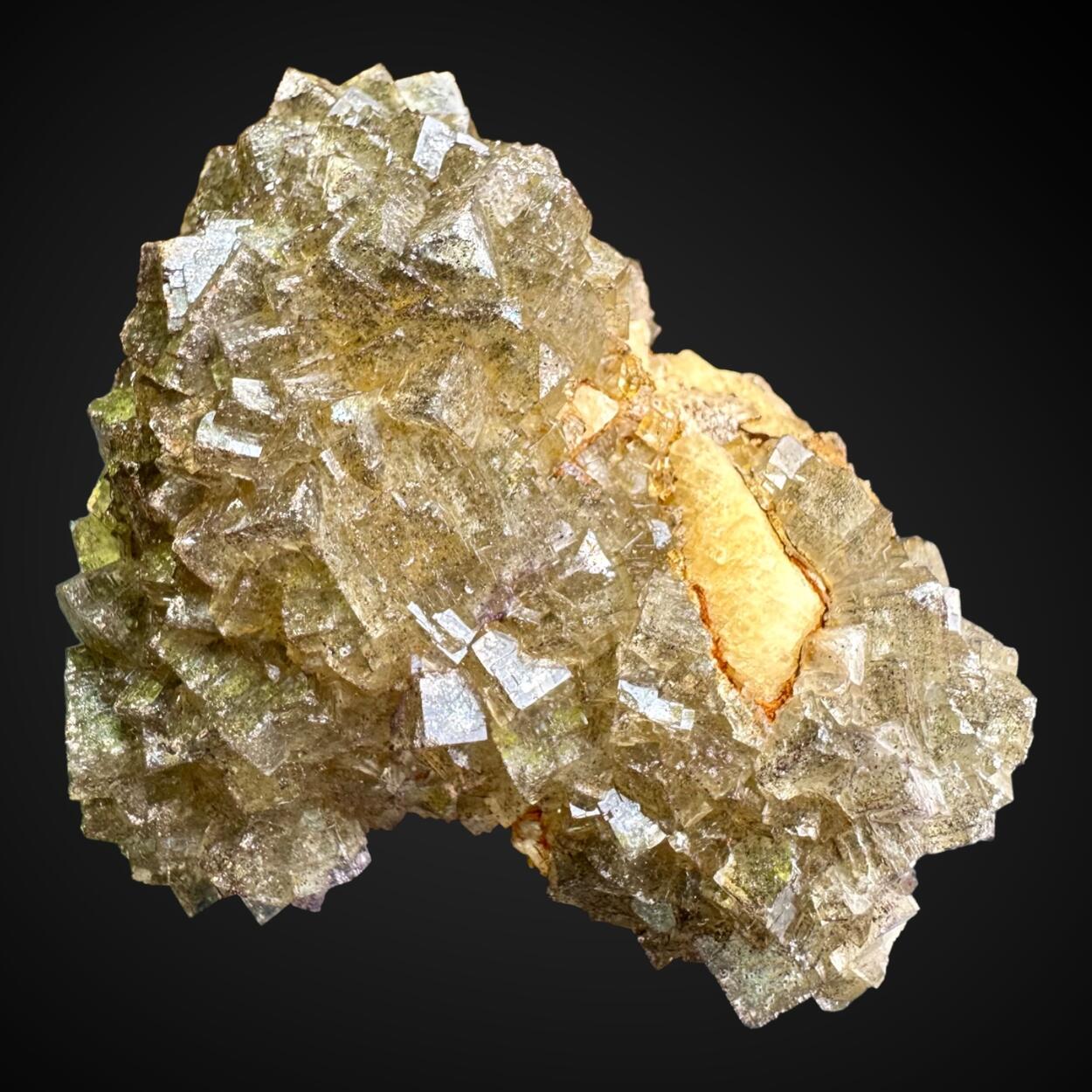 Fluorite With Marcasite Inclusions