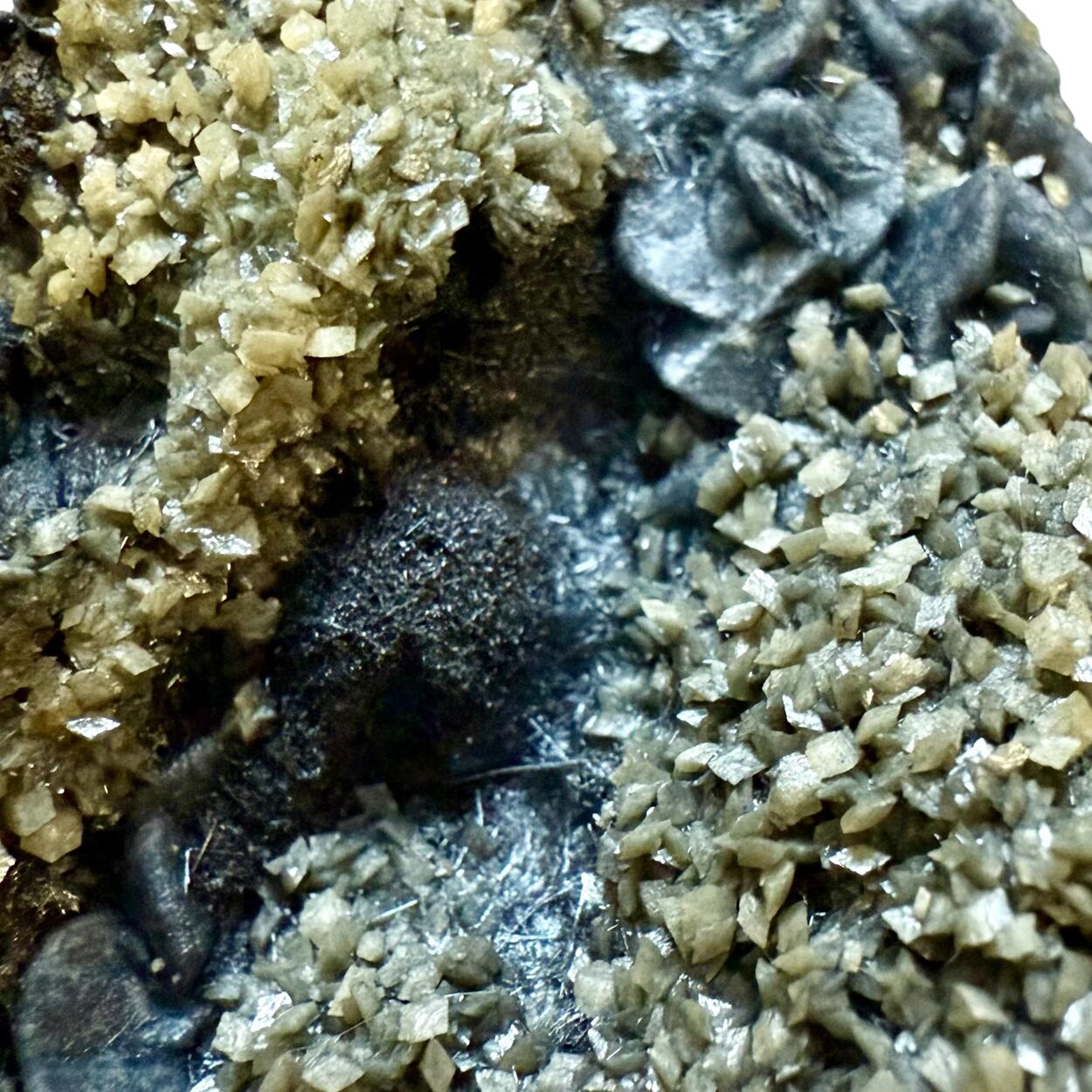 Calcite With Boulangerite Inclusions & Siderite