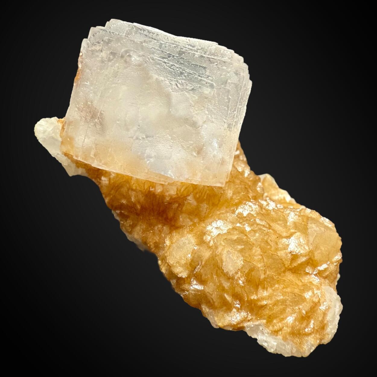 Fluorite On Siderite