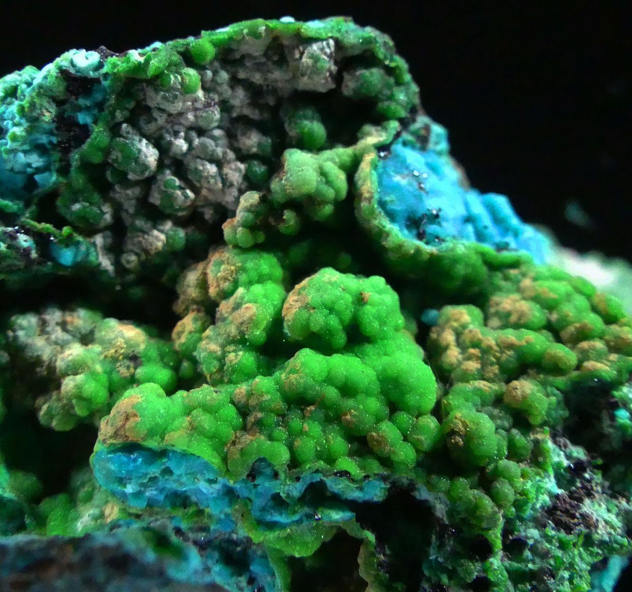 Conichalcite On Chrysocolla