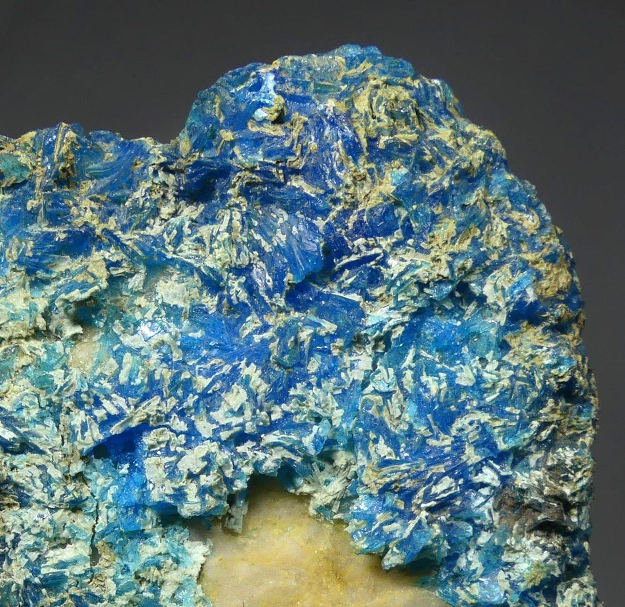 Chalcanthite On Quartz