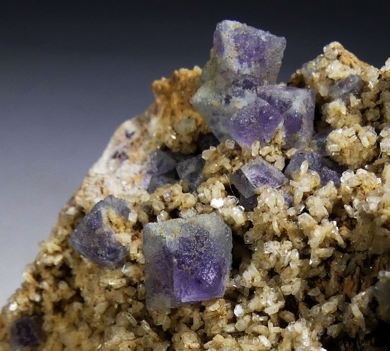 Fluorite With Albite