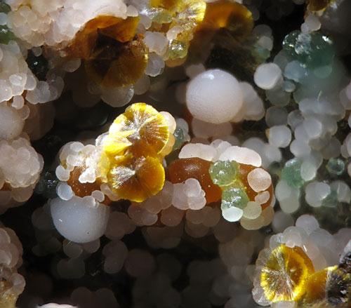 Aluminian Strengite Cacoxenite & Chalcosiderite