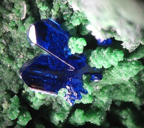 Bayldonite & Azurite