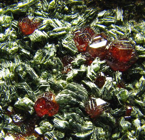 Hessonite & Clinochlore