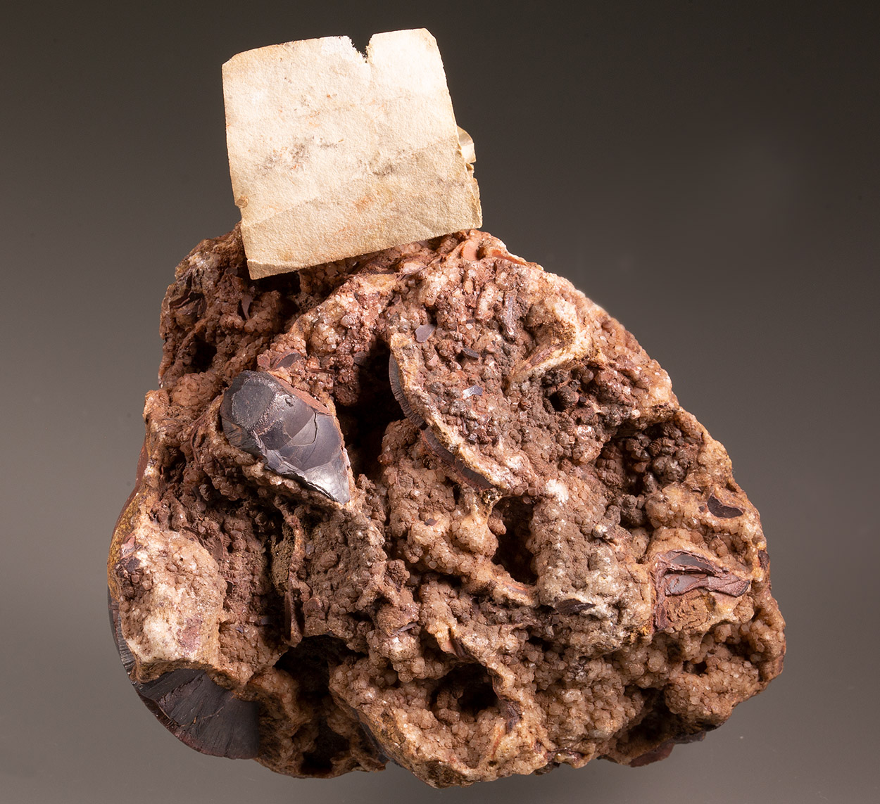 Hematite Var Kidney Ore & Calcite