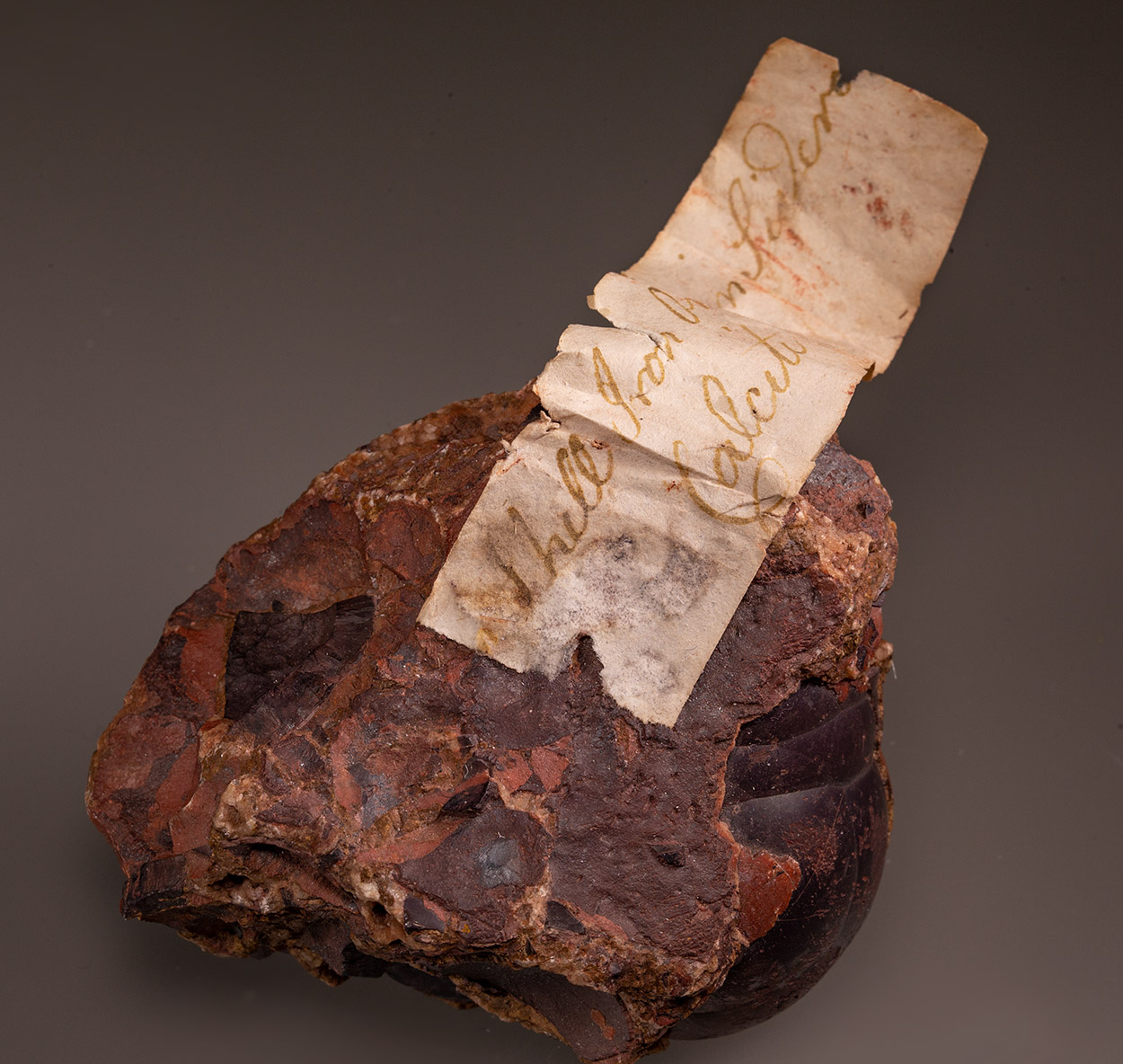 Hematite Var Kidney Ore & Calcite