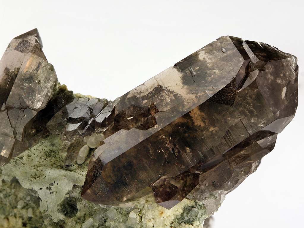 Smoky Quartz & Byssolite