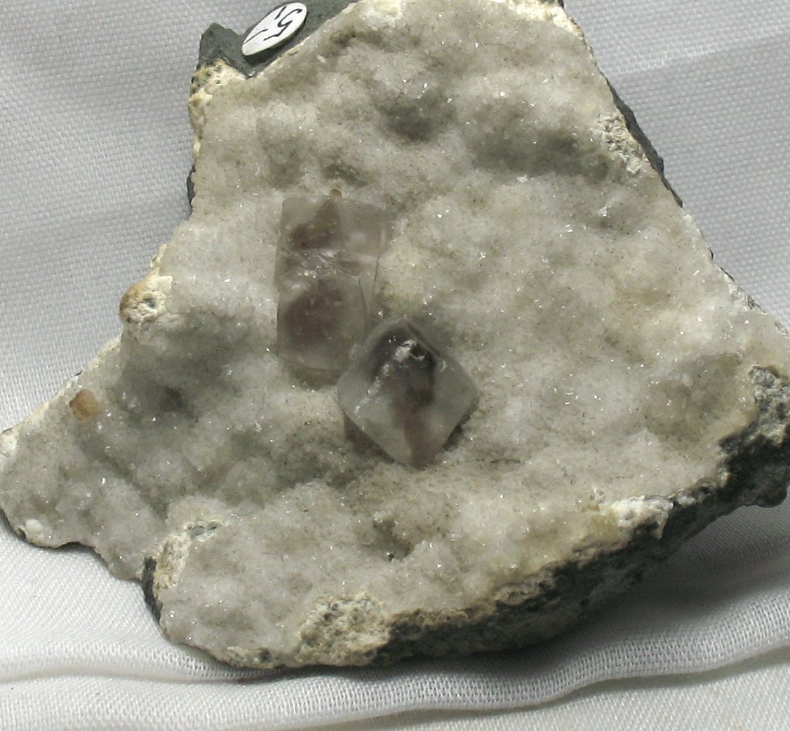 Calcite On Quartz