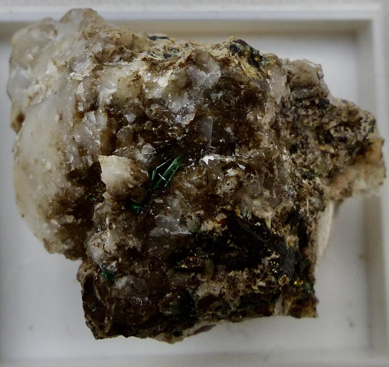 Malachite On Baryte