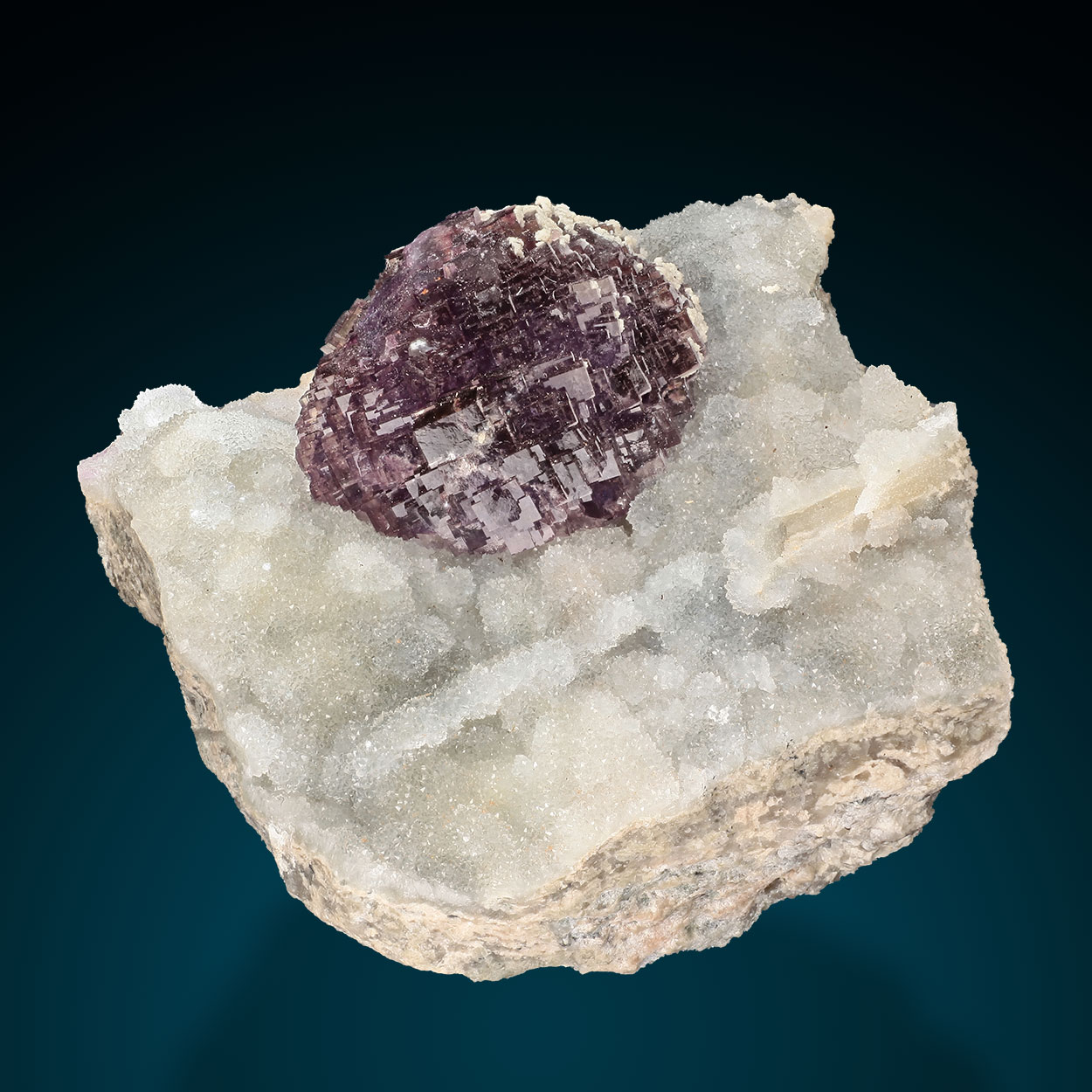 Fluorite On Quartz