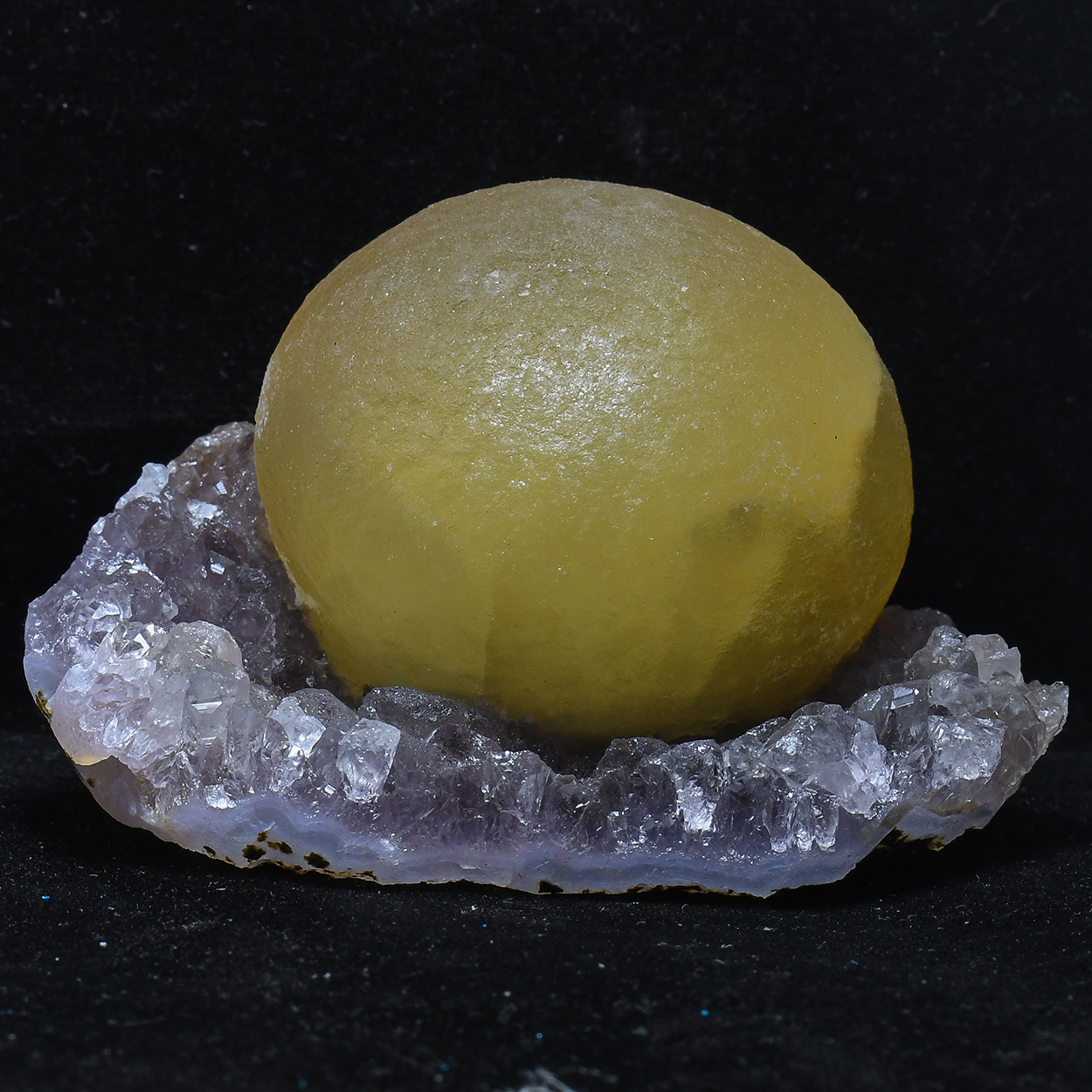 Fluorite On Amethyst