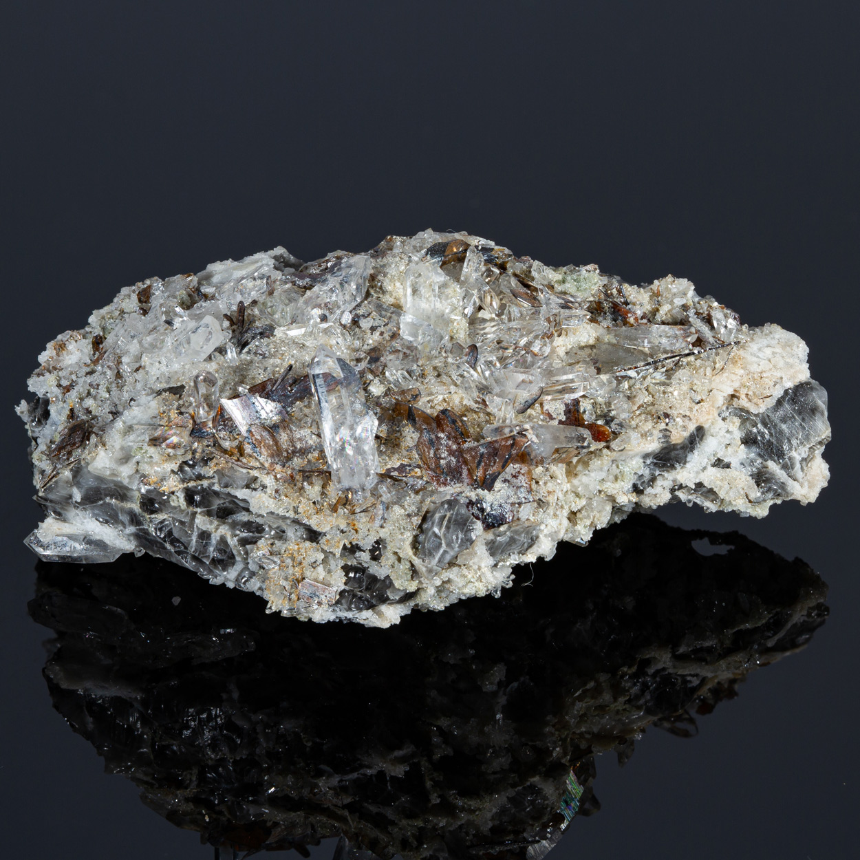 Brookite & Quartz