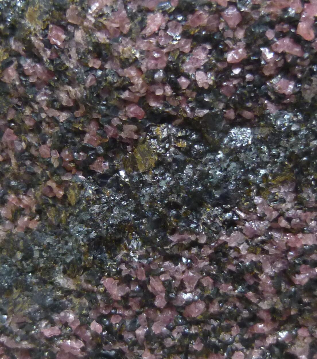 Rhodonite Schefferite & Hematite
