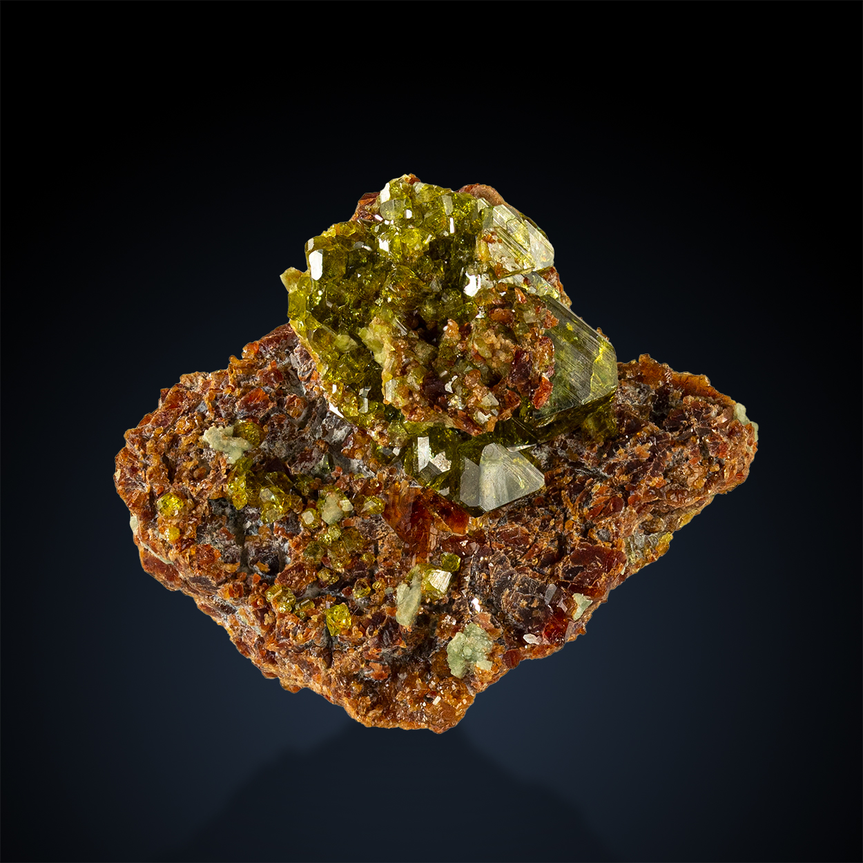 Epidote & Hessonite