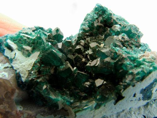 Dioptase & Quartz