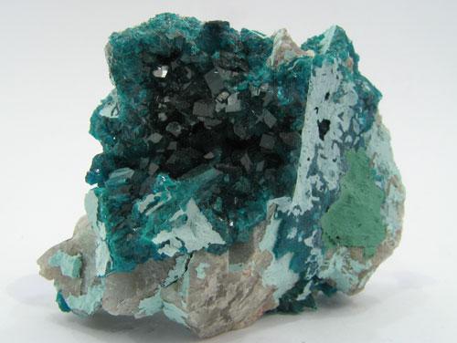 Dioptase & Quartz
