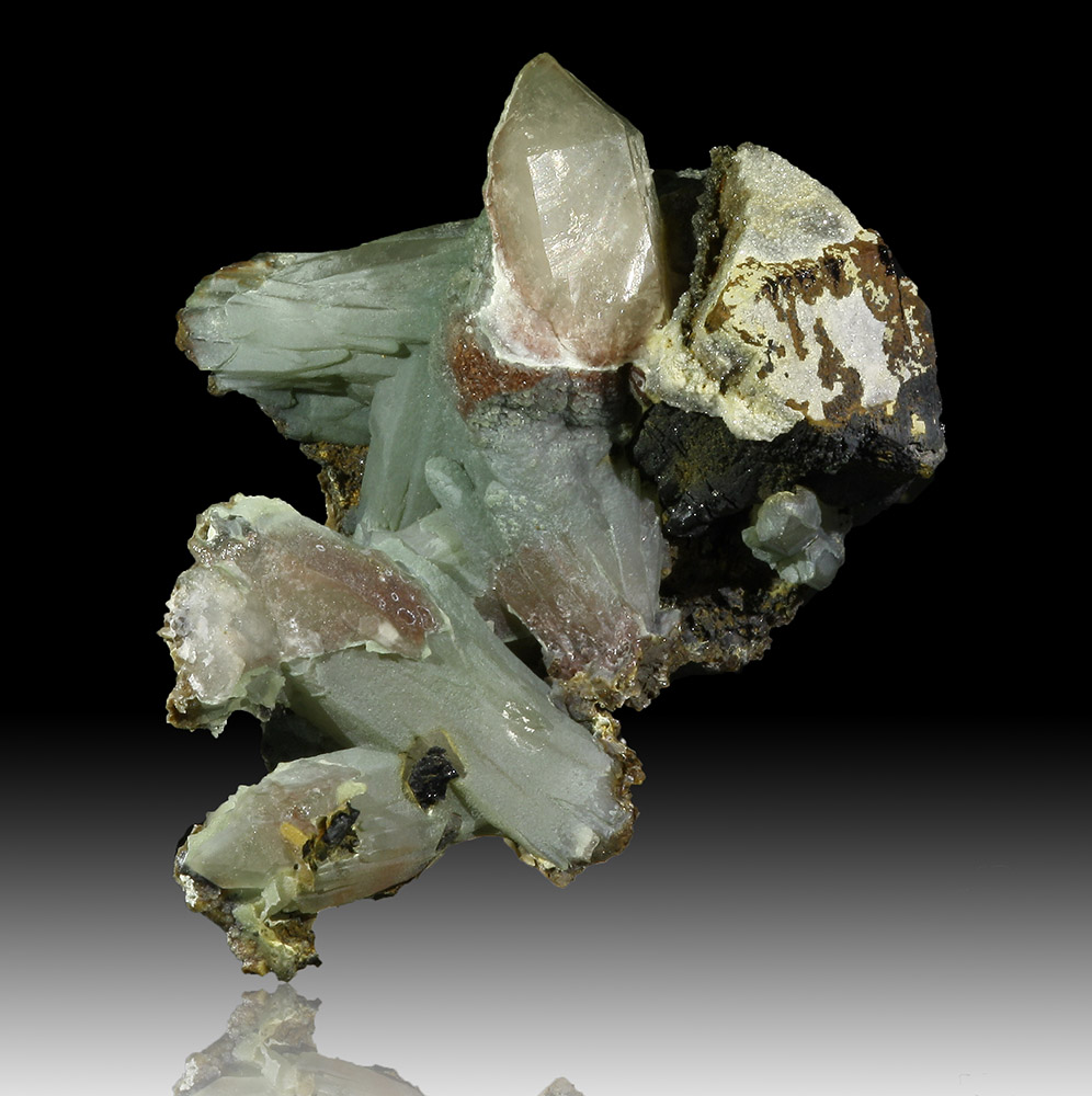 Prase Sceptre Ilvaite & Calcite