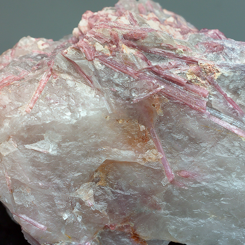 Rubellite In Quartz