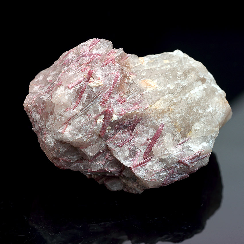Rubellite In Quartz