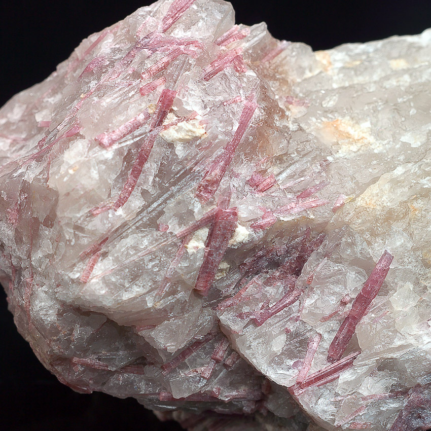 Rubellite In Quartz