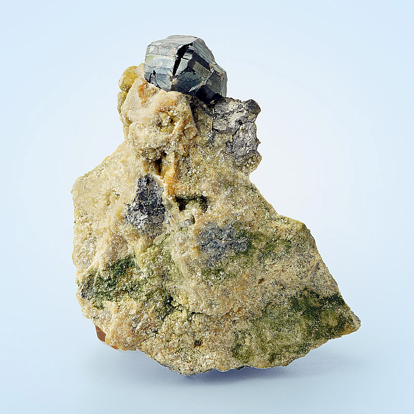 Cassiterite & Arsenopyrite On Gilbertite