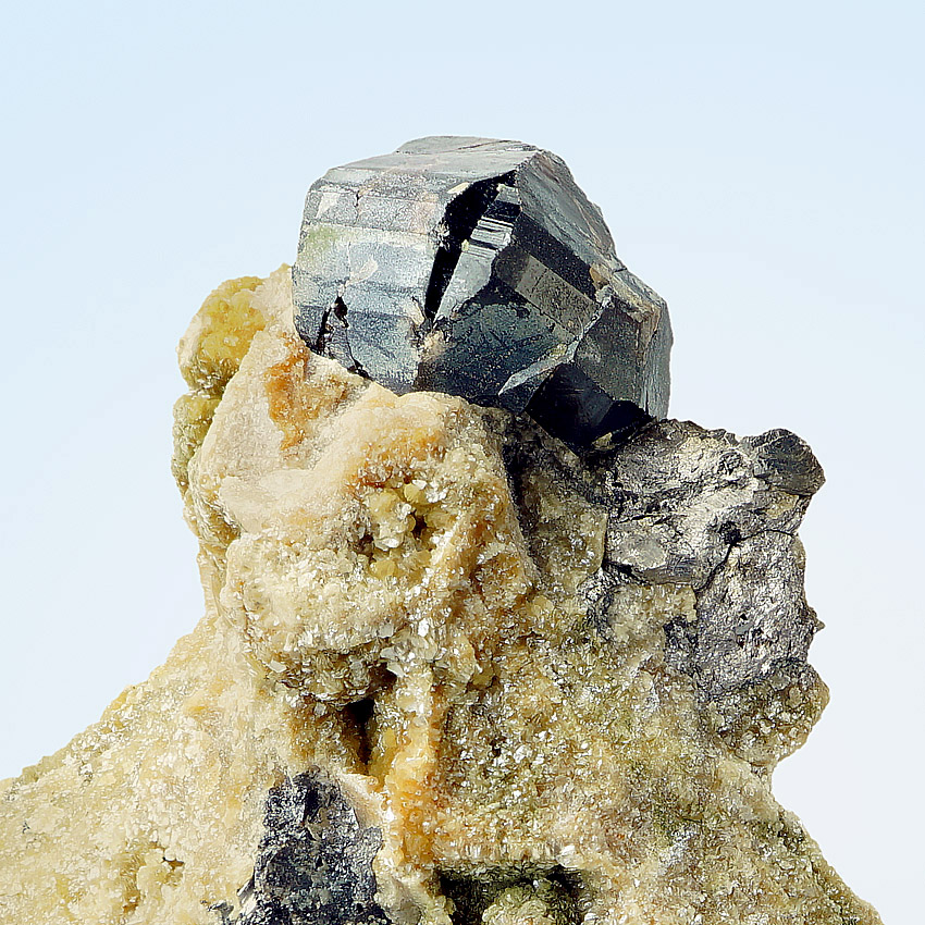 Cassiterite & Arsenopyrite On Gilbertite