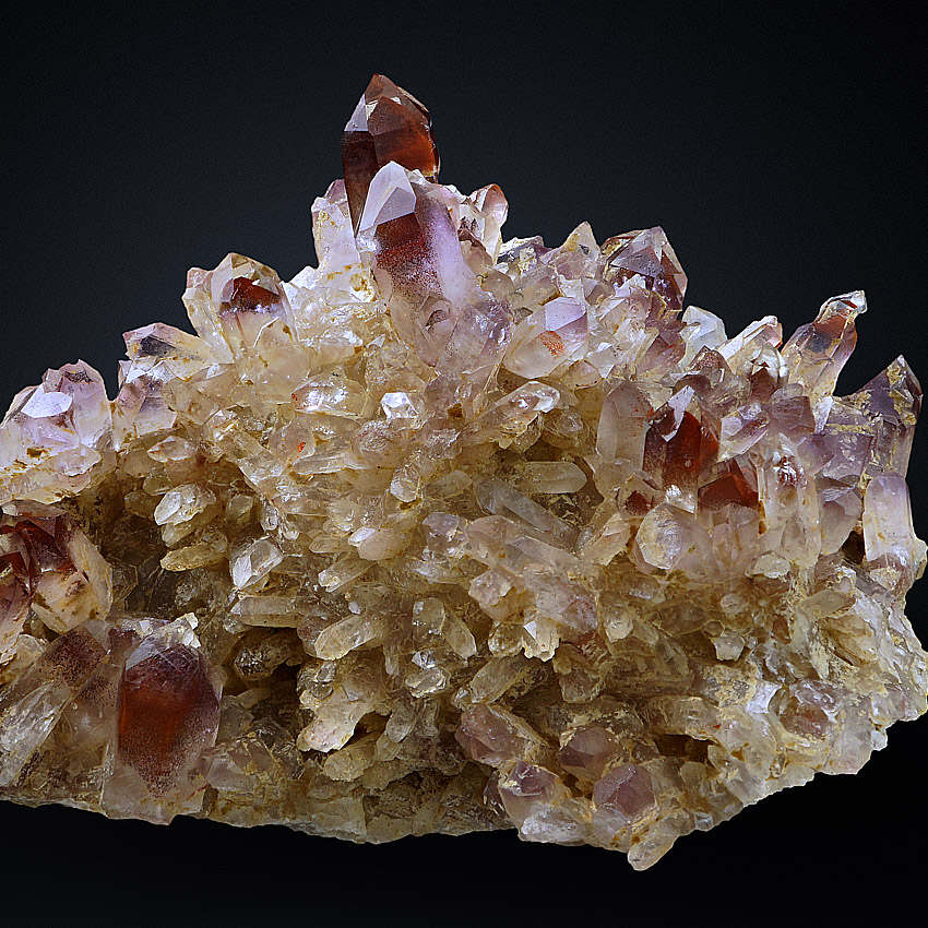 Quartz Var Amethyst With Eisenkiesel
