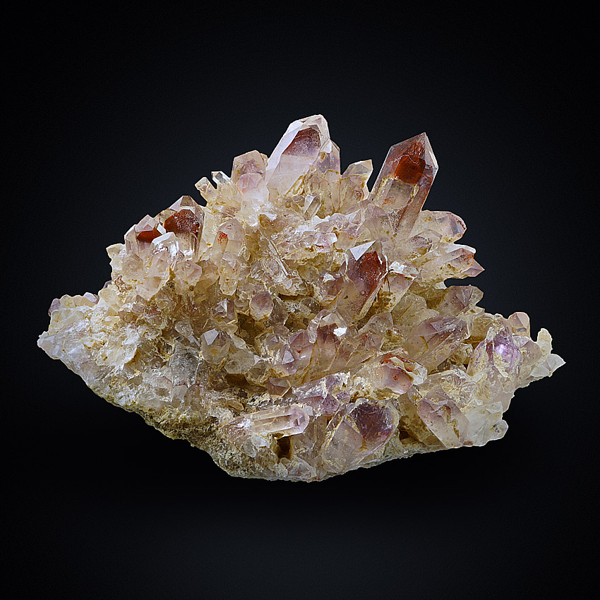 Quartz Var Amethyst With Eisenkiesel