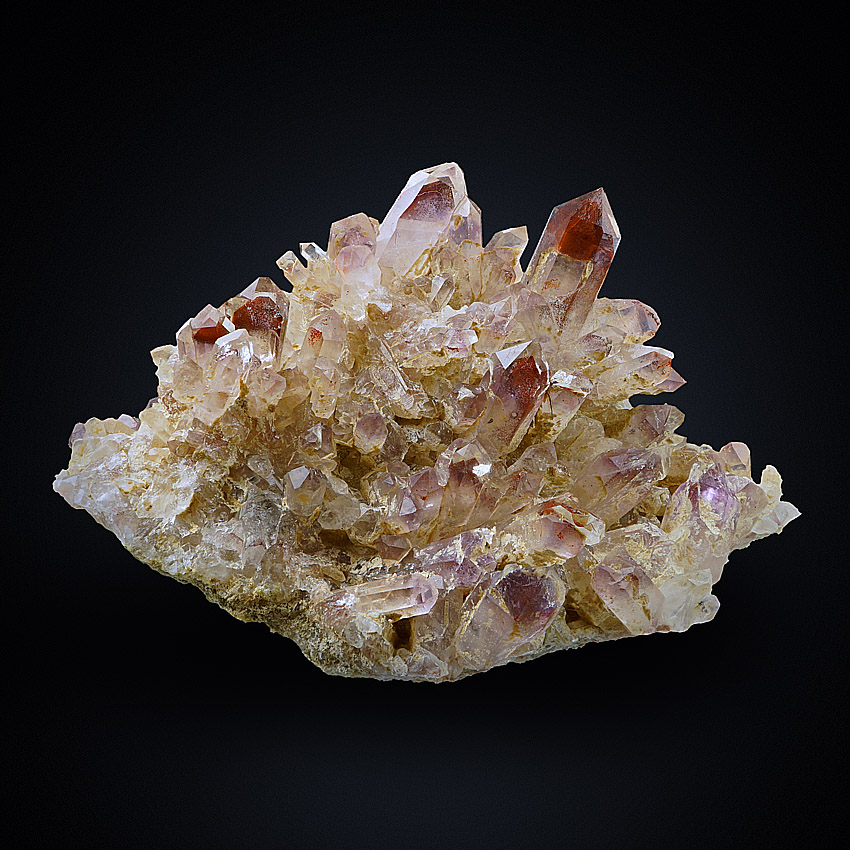 Quartz Var Amethyst With Eisenkiesel
