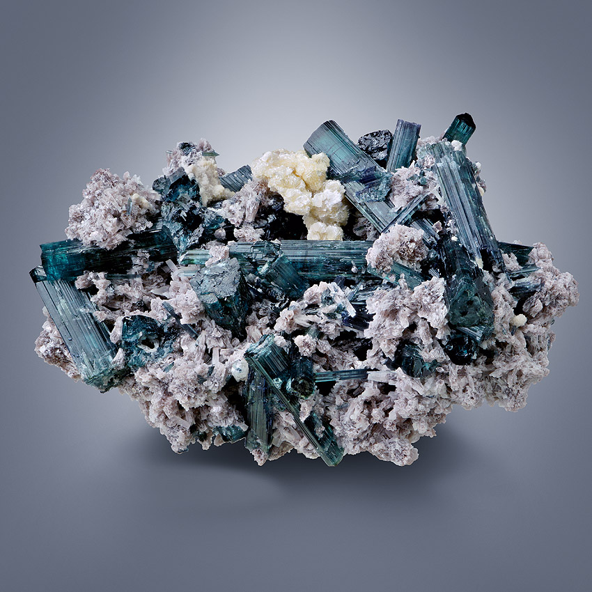 Tourmaline Var Indicolite & Lepidolite