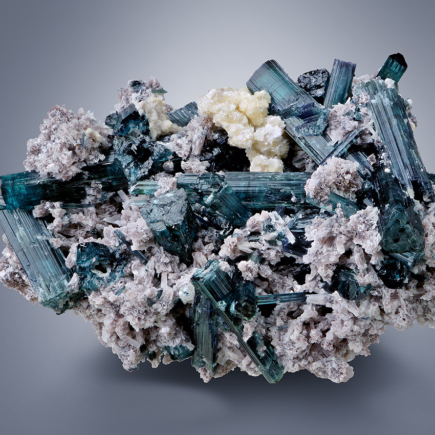 Tourmaline Var Indicolite & Lepidolite