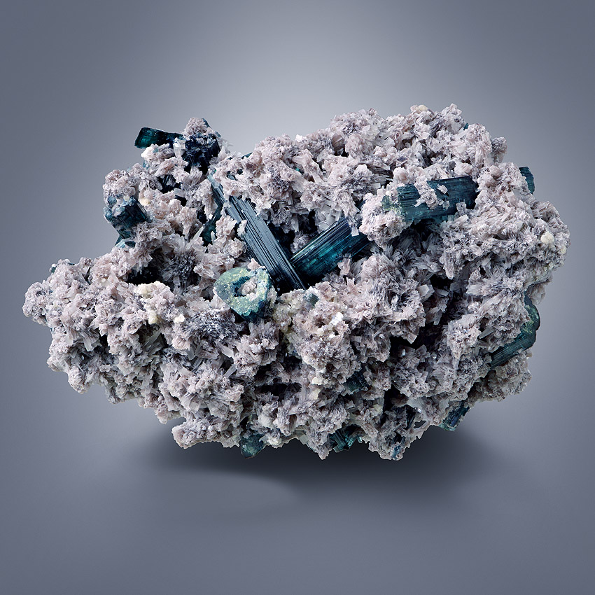 Tourmaline Var Indicolite & Lepidolite