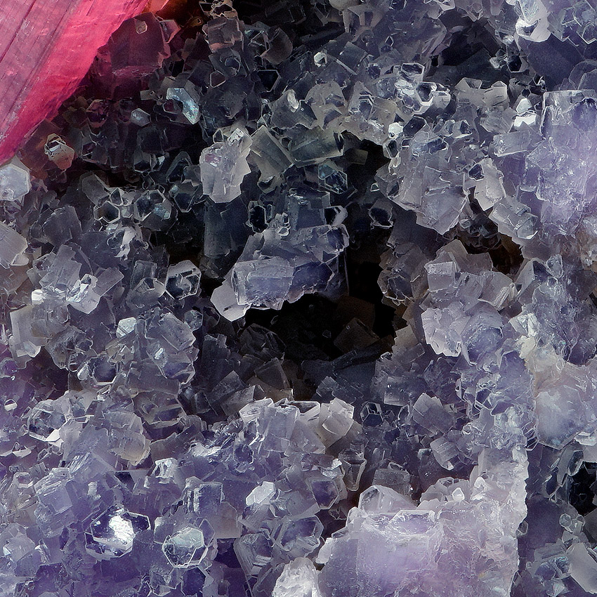 Rubellite On Lepidolite