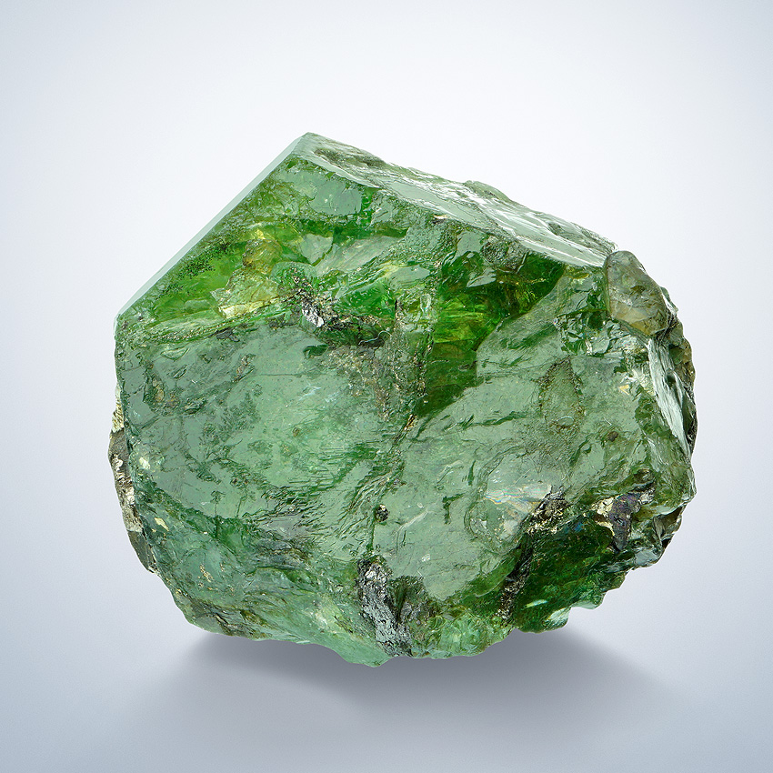 Grossular Var Tsavorite With Graphite