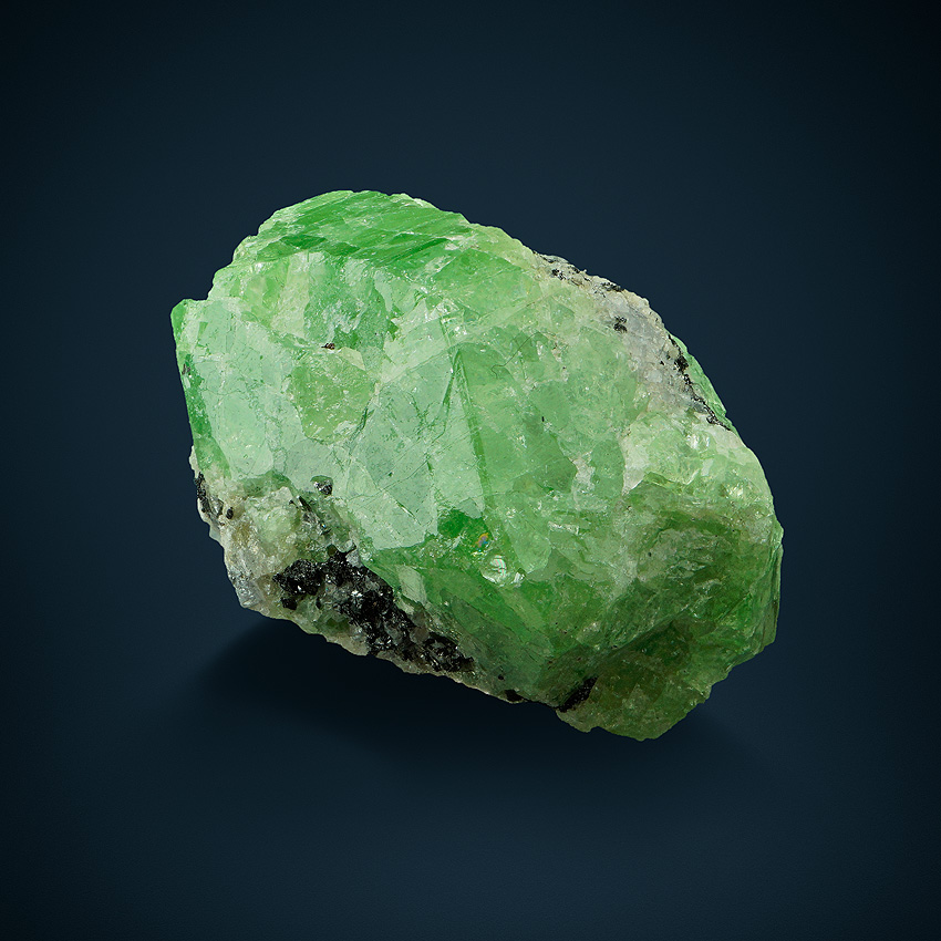 Grossular Var Tsavorite & Graphite