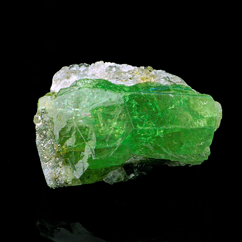 Grossular Var Tsavorite & Graphite