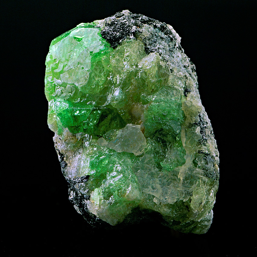 Grossular Var Tsavorite & Graphite