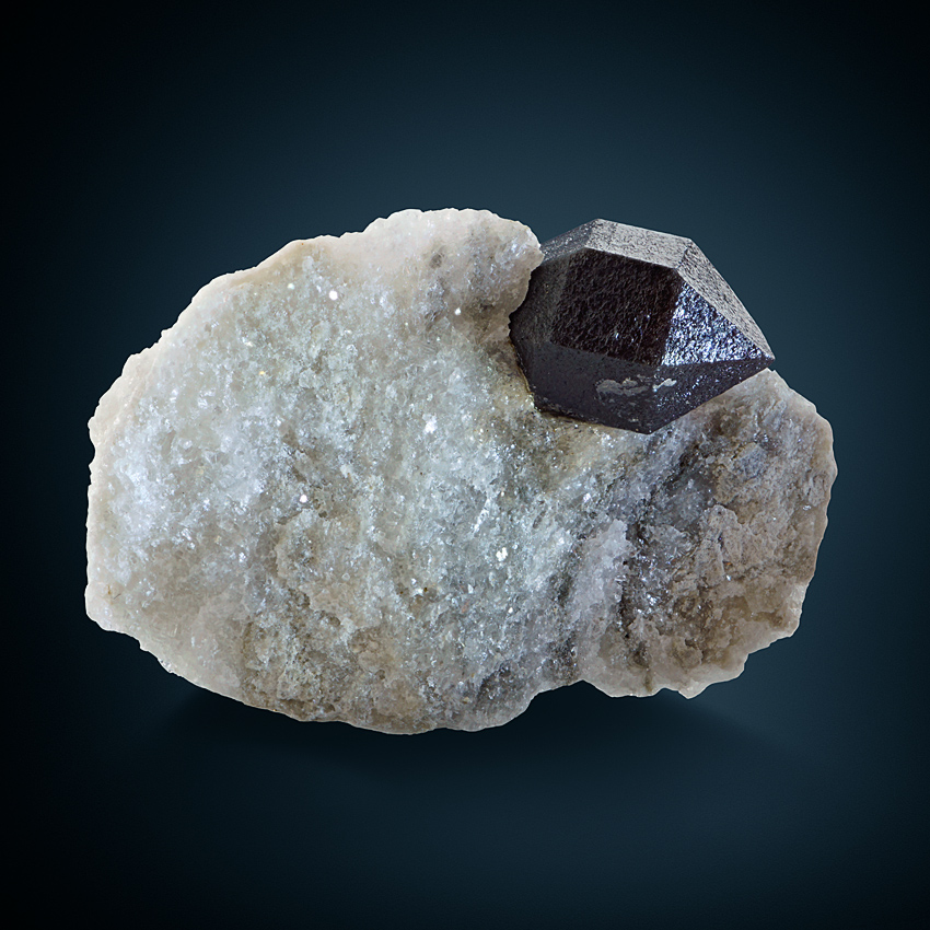 Quartz With Graphite Inclusions In Anhydrite