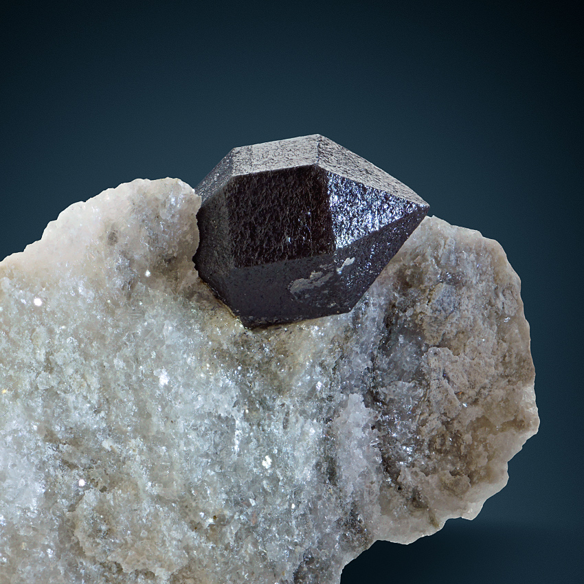 Quartz With Graphite Inclusions In Anhydrite