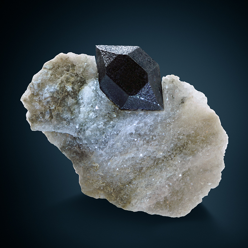 Quartz With Graphite Inclusions In Anhydrite