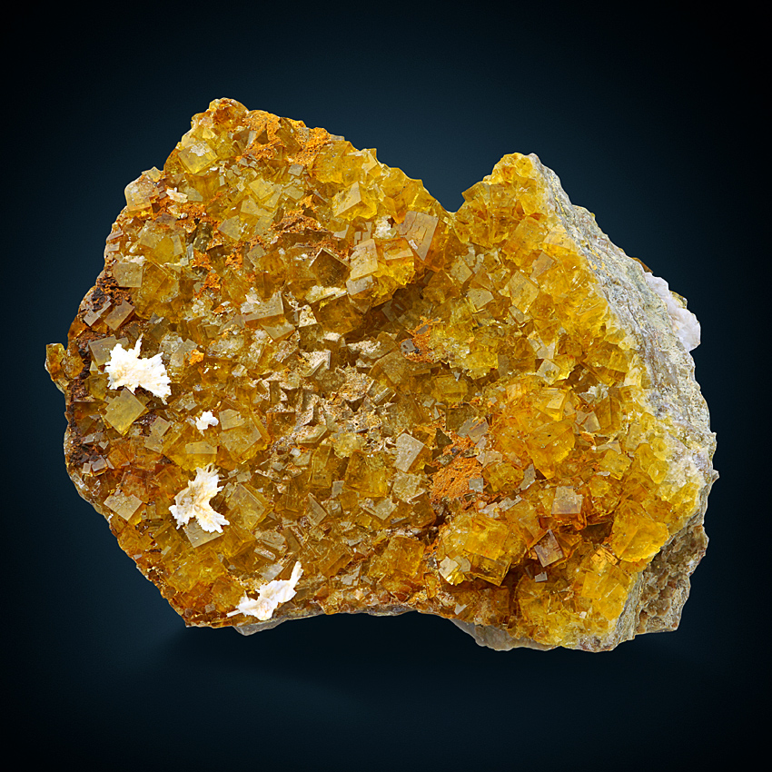 Fluorite With Aragonite