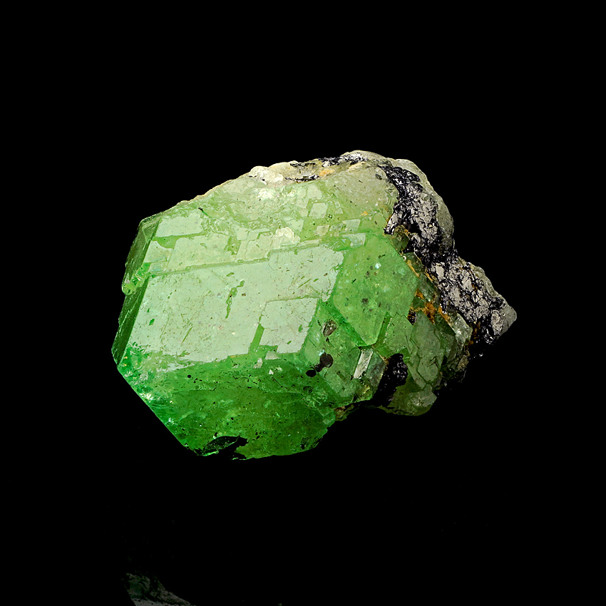 Grossular Var Tsavorite & Graphite