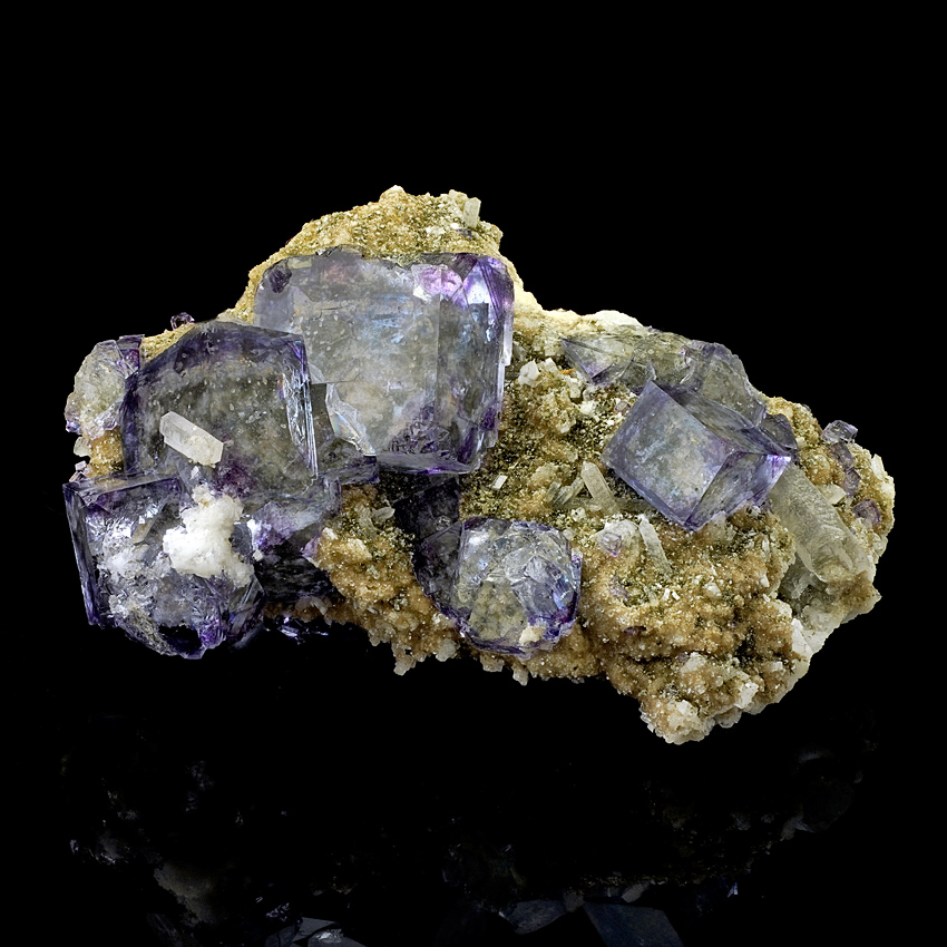 Fluorite On Albite