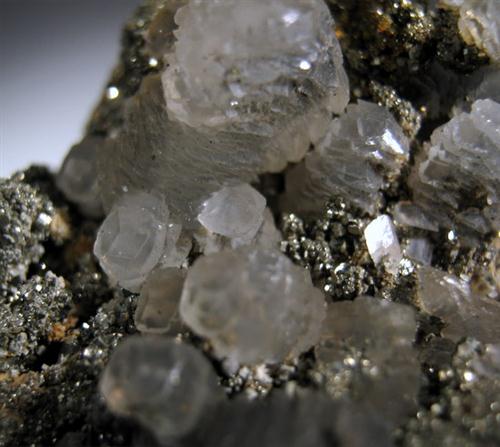 Calcite On Pyrite
