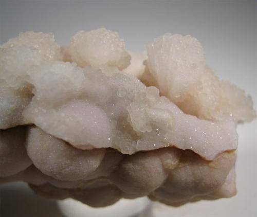 Calcite On Rhodochrosite With Quartz